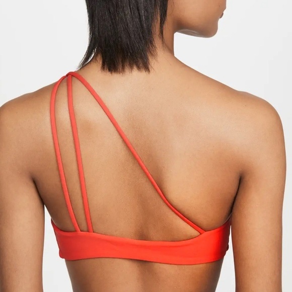 Mikoh Queensland Cross Shoulder Bikini Top Orange XS NWT - Picture 2 of 6